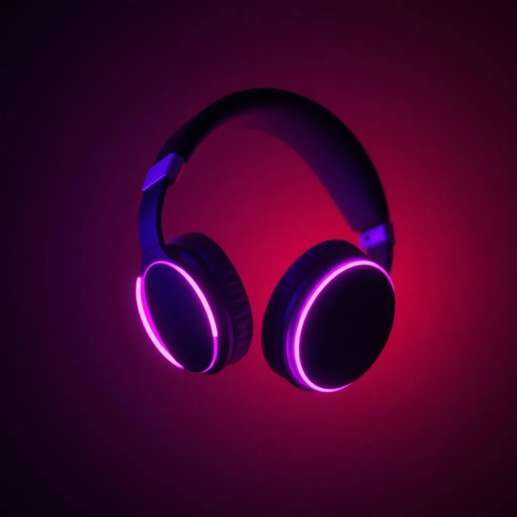Fones silent disco brilhantes